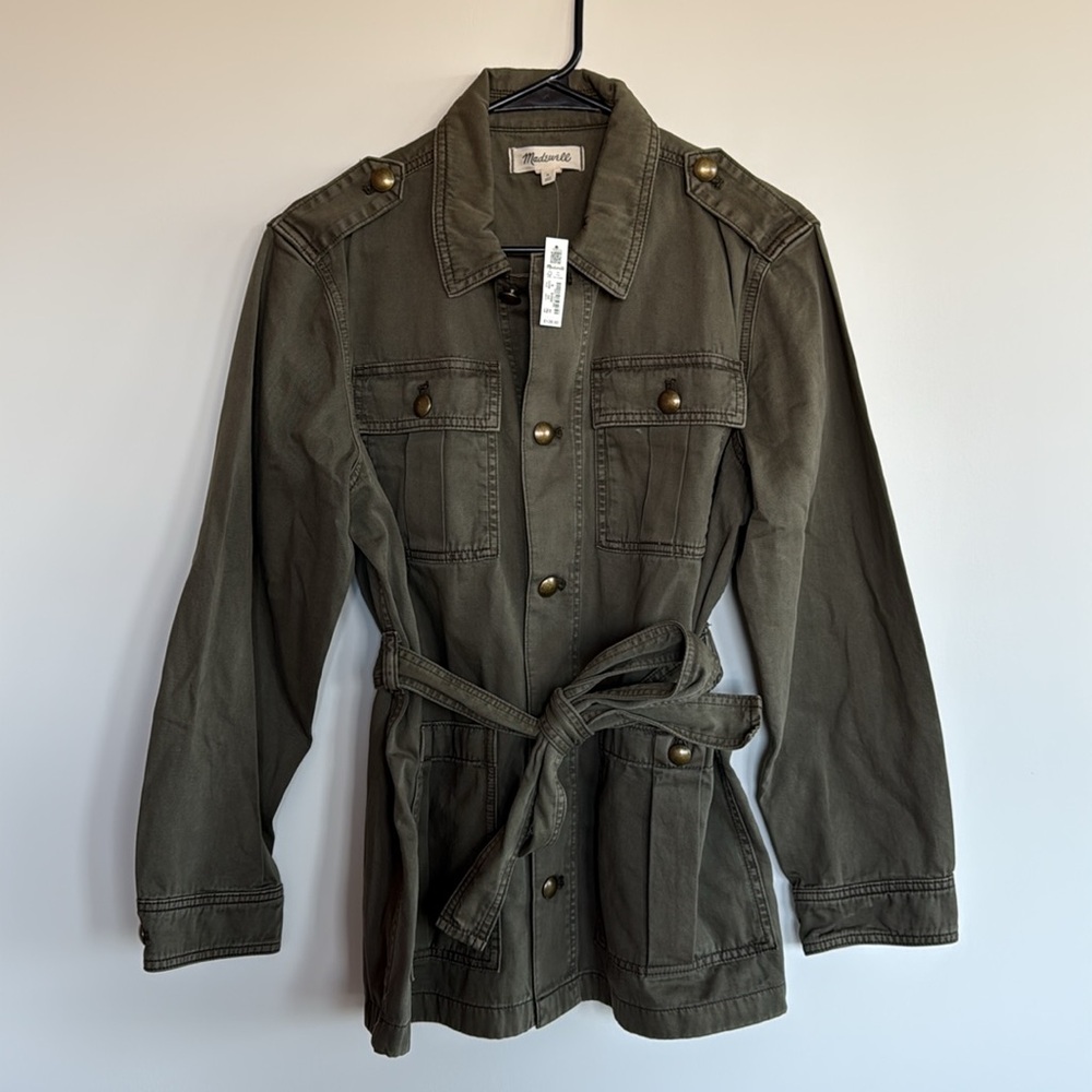 Madewell Chino Safari Jacket in Faded Ivy - Picture 4 of 6